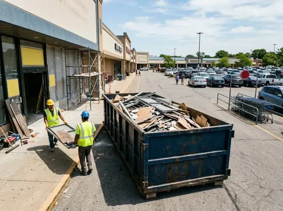 retail-store-renovation-debris-003 — frequently asked questions, Roll-off Dumpster Rentals in Peoria, AZ